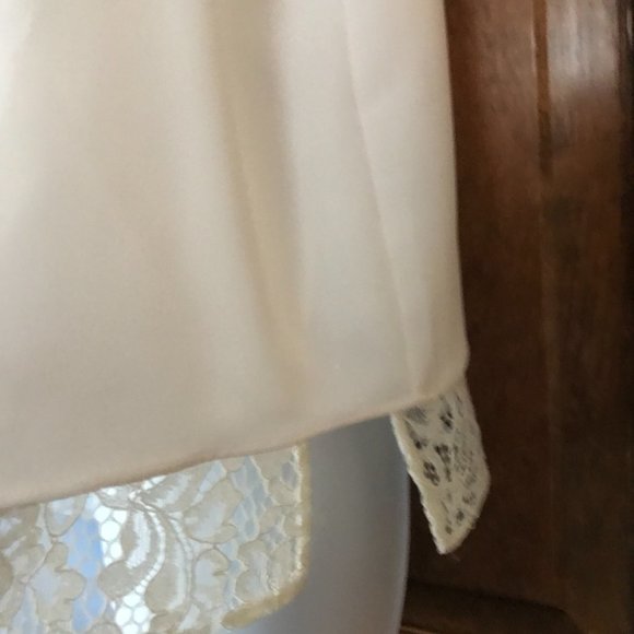 Tommy Hilfiger Ivory Sleeveless Tunic w/Lace Hem Small - Picture 7 of 12